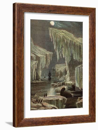 The 'Erebus' and 'terror' in the Arctic Regions-null-Framed Giclee Print