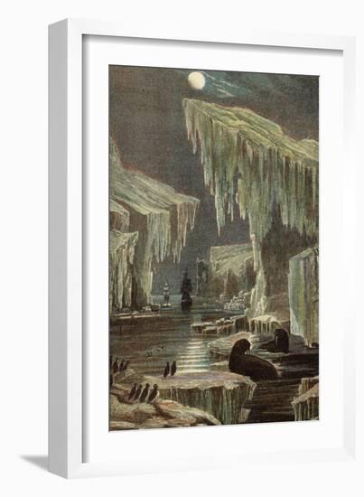 The 'Erebus' and 'terror' in the Arctic Regions-null-Framed Giclee Print