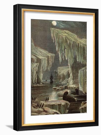 The 'Erebus' and 'terror' in the Arctic Regions-null-Framed Giclee Print