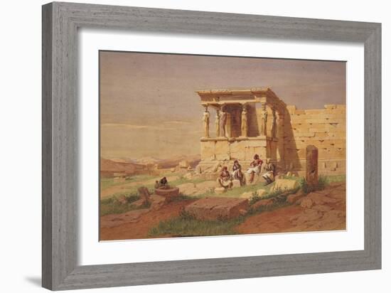 The Erechtheion, the Porch of the Caryatids, 1877-Carl Friedrich Heinrich Werner-Framed Giclee Print