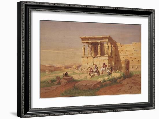 The Erechtheion, the Porch of the Caryatids, 1877-Carl Friedrich Heinrich Werner-Framed Giclee Print