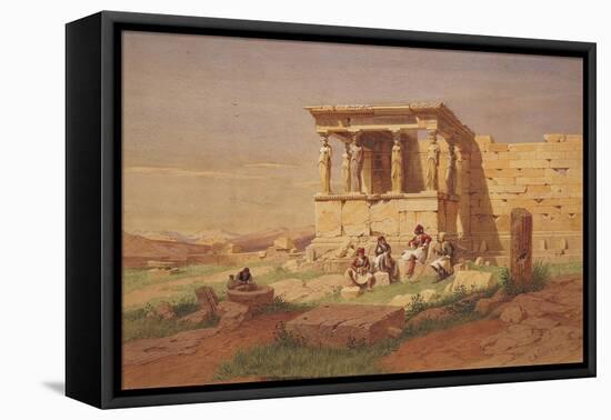 The Erechtheion, the Porch of the Caryatids, 1877-Carl Friedrich Heinrich Werner-Framed Premier Image Canvas