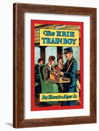 The Erie Train Boy-null-Framed Art Print