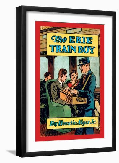 The Erie Train Boy-null-Framed Art Print