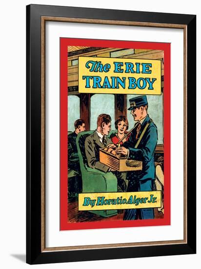 The Erie Train Boy-null-Framed Art Print