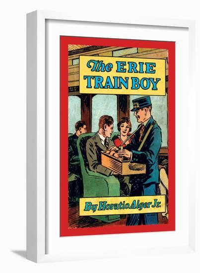 The Erie Train Boy-null-Framed Art Print