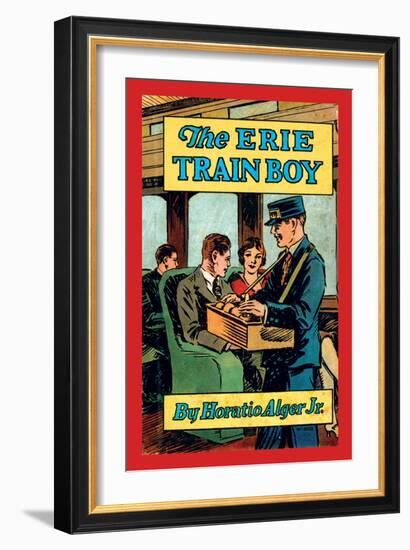 The Erie Train Boy-null-Framed Art Print