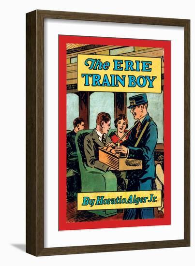 The Erie Train Boy-null-Framed Premium Giclee Print