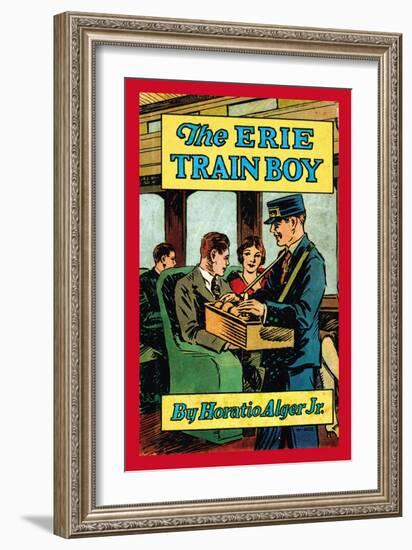 The Erie Train Boy-null-Framed Premium Giclee Print