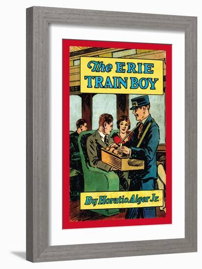 The Erie Train Boy-null-Framed Premium Giclee Print