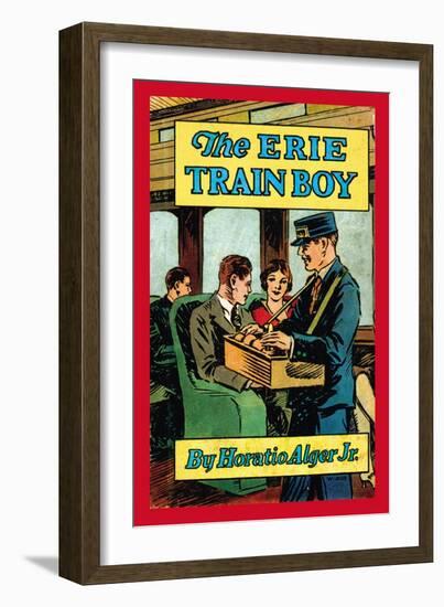 The Erie Train Boy-null-Framed Premium Giclee Print