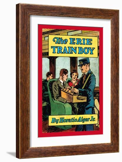 The Erie Train Boy-null-Framed Premium Giclee Print