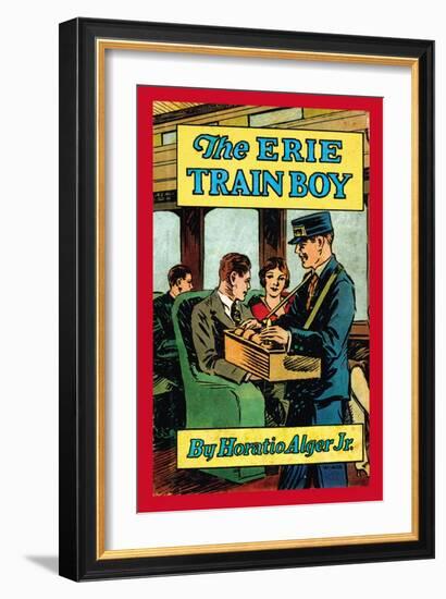 The Erie Train Boy-null-Framed Premium Giclee Print