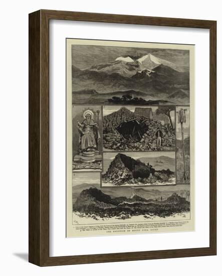 The Eruption of Mount Etna, Sicily-null-Framed Giclee Print