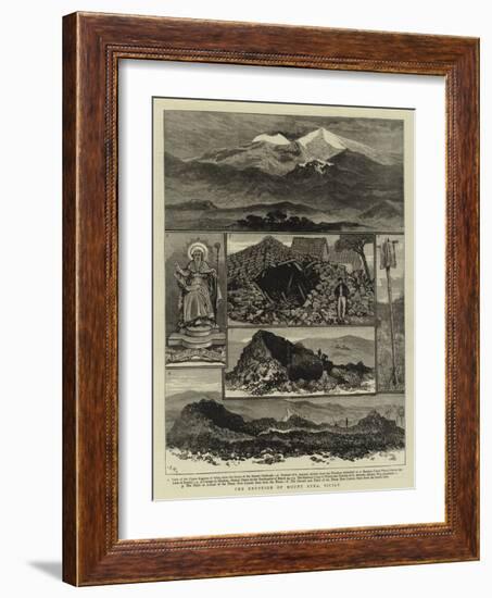 The Eruption of Mount Etna, Sicily-null-Framed Giclee Print