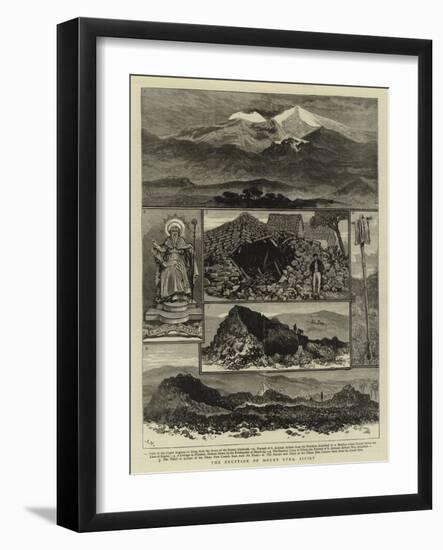 The Eruption of Mount Etna, Sicily-null-Framed Giclee Print