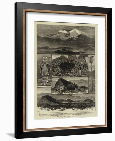 The Eruption of Mount Etna, Sicily-null-Framed Giclee Print