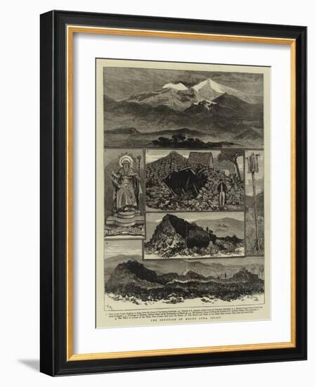 The Eruption of Mount Etna, Sicily-null-Framed Giclee Print