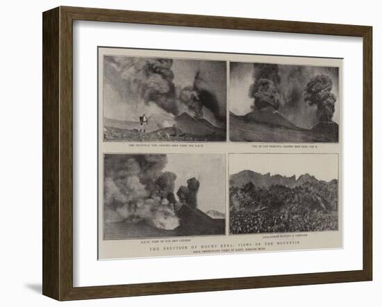 The Eruption of Mount Etna, Views on the Mountain-null-Framed Giclee Print