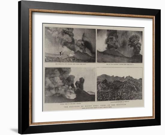 The Eruption of Mount Etna, Views on the Mountain-null-Framed Giclee Print