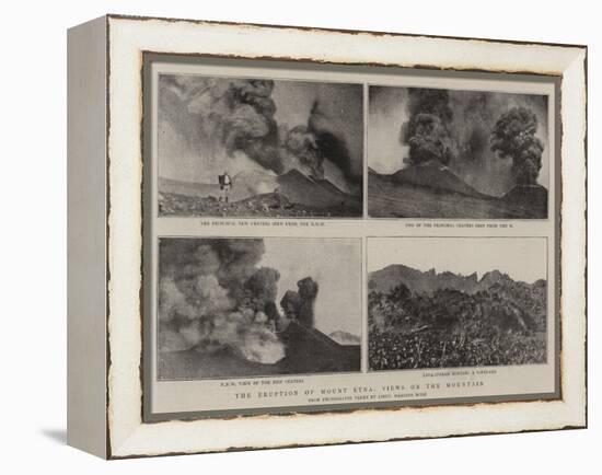 The Eruption of Mount Etna, Views on the Mountain-null-Framed Premier Image Canvas