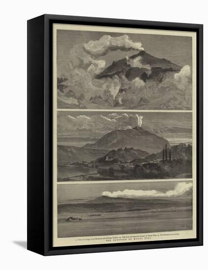 The Eruption of Mount Etna-William Lionel Wyllie-Framed Premier Image Canvas