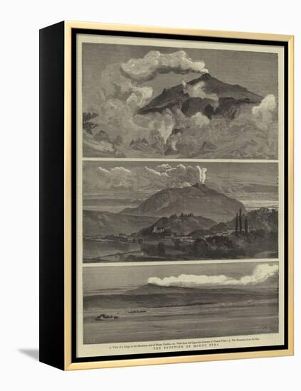 The Eruption of Mount Etna-William Lionel Wyllie-Framed Premier Image Canvas