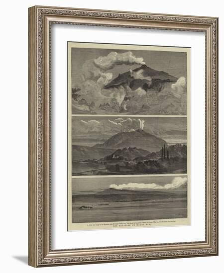 The Eruption of Mount Etna-William Lionel Wyllie-Framed Giclee Print