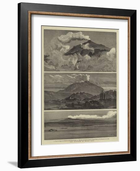 The Eruption of Mount Etna-William Lionel Wyllie-Framed Giclee Print