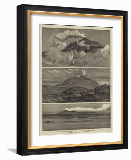 The Eruption of Mount Etna-William Lionel Wyllie-Framed Giclee Print