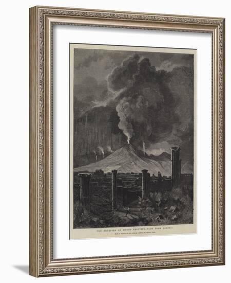 The Eruption of Mount Vesuvius, View from Pompeii-Sydney Prior Hall-Framed Giclee Print