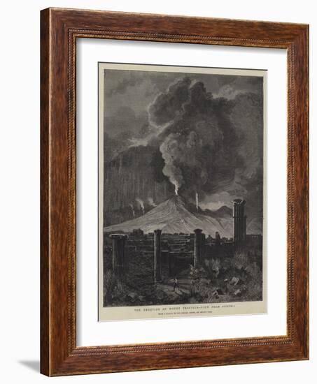 The Eruption of Mount Vesuvius, View from Pompeii-Sydney Prior Hall-Framed Giclee Print