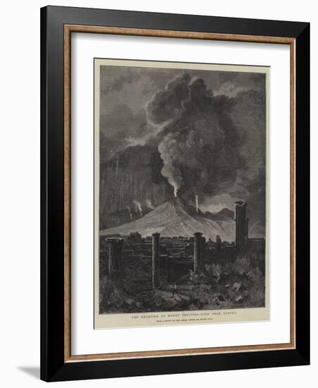 The Eruption of Mount Vesuvius, View from Pompeii-Sydney Prior Hall-Framed Giclee Print