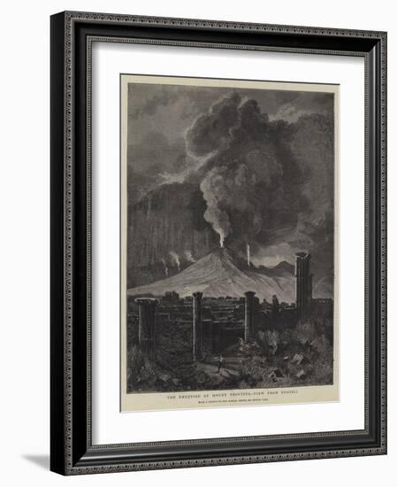 The Eruption of Mount Vesuvius, View from Pompeii-Sydney Prior Hall-Framed Giclee Print