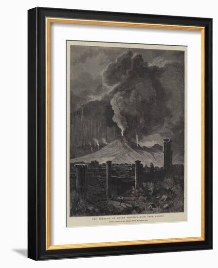 The Eruption of Mount Vesuvius, View from Pompeii-Sydney Prior Hall-Framed Giclee Print