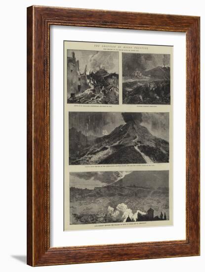 The Eruption of Mount Vesuvius-Sydney Prior Hall-Framed Giclee Print