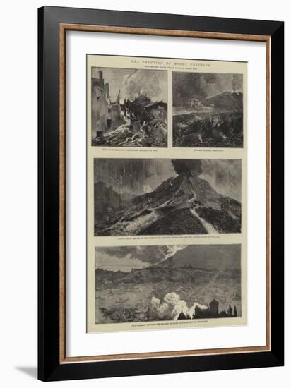 The Eruption of Mount Vesuvius-Sydney Prior Hall-Framed Giclee Print
