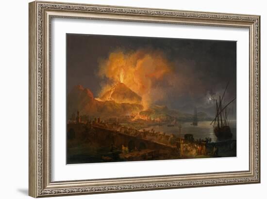 The Eruption of Mt. Vesuvius, 1777-Pierre Jacques Volaire-Framed Giclee Print