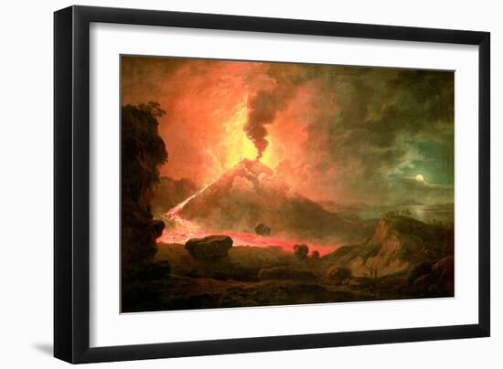 The Eruption of Vesuvius-Abraham Pether-Framed Premium Giclee Print