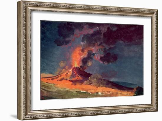The Eruption of Vesuvius-Joseph Wright of Derby-Framed Giclee Print