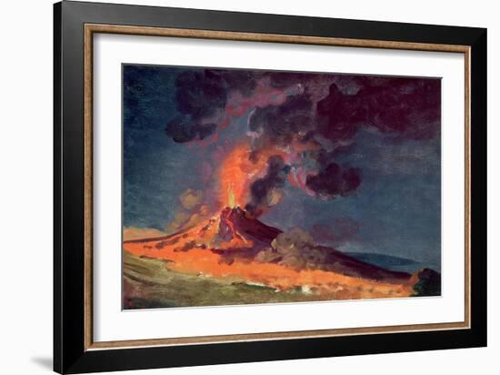 The Eruption of Vesuvius-Joseph Wright of Derby-Framed Giclee Print