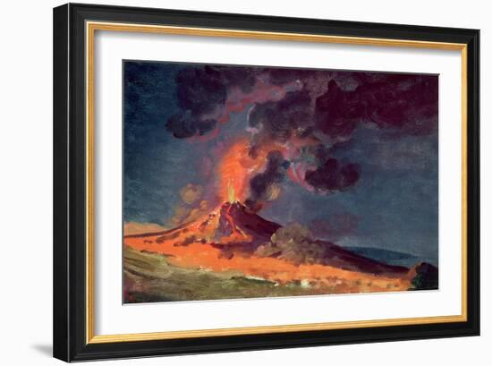 The Eruption of Vesuvius-Joseph Wright of Derby-Framed Giclee Print