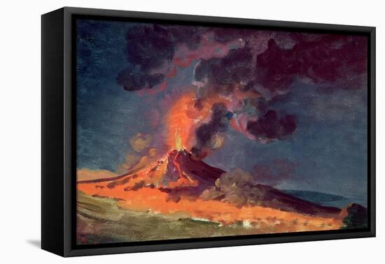 The Eruption of Vesuvius-Joseph Wright of Derby-Framed Premier Image Canvas