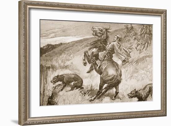 The Escape of King Edmund-null-Framed Giclee Print