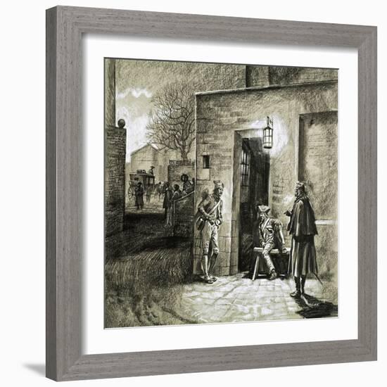 The Escape of Louis Xvi and Marie Antoinette-Gerry Embleton-Framed Giclee Print