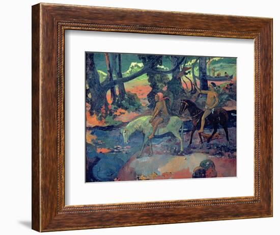 The Escape, the Ford, 1901-Paul Gauguin-Framed Giclee Print