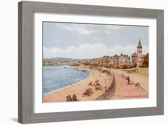 The Esplanade, Exmouth-Alfred Robert Quinton-Framed Giclee Print