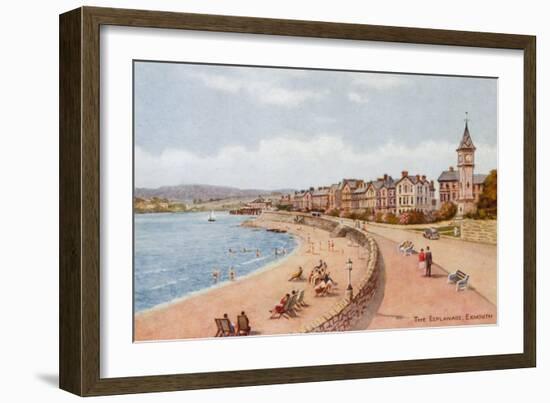 The Esplanade, Exmouth-Alfred Robert Quinton-Framed Giclee Print