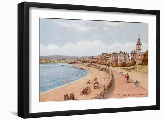 The Esplanade, Exmouth-Alfred Robert Quinton-Framed Giclee Print