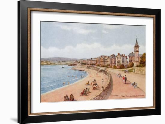 The Esplanade, Exmouth-Alfred Robert Quinton-Framed Giclee Print